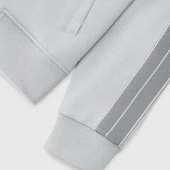 Man Tracksuit Tops Script Track Jacket - Grey