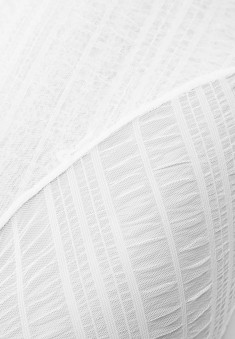 Woman Trousers Sheer Trousers With Vegan Leather Ties - White