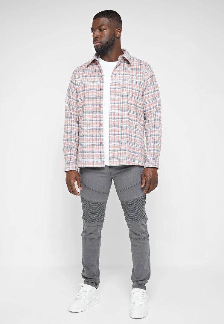 Man Shirts Signature Check Shirt - Pink