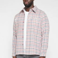 Man Shirts Signature Check Shirt - Pink