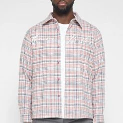 Man Shirts Signature Check Shirt - Pink