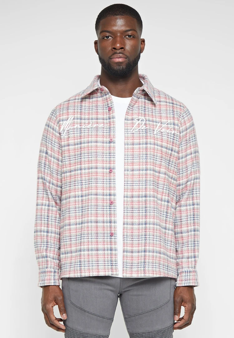 Man Shirts Signature Check Shirt - Pink