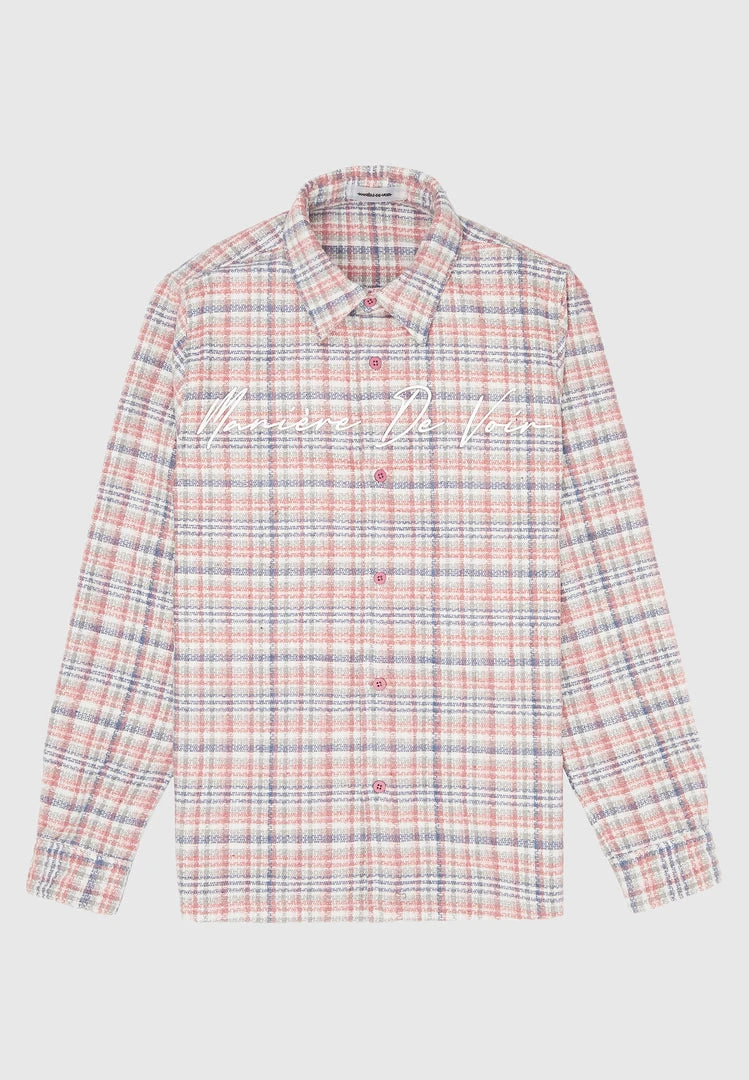 Man Shirts Signature Check Shirt - Pink