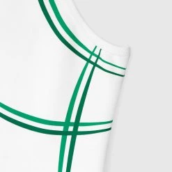 Woman Tops Sketch Racer Crop Top - White