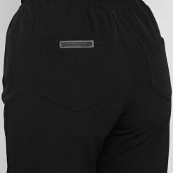 Woman Trousers Skirt Overlay Cargo Pants - Black