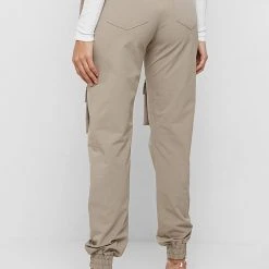 Woman Trousers Skirt Overlay Cargo Pants - Taupe CARGO PANTS & JOGGERS
