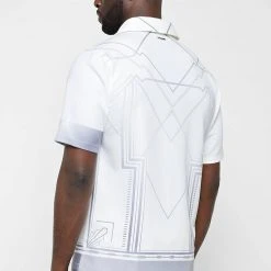 Man Shirts Bird Resort Shirt - White