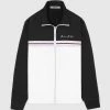Man Tracksuit Tops Contrast Stripe Signature Track Jacket - Black TRACKSUITS