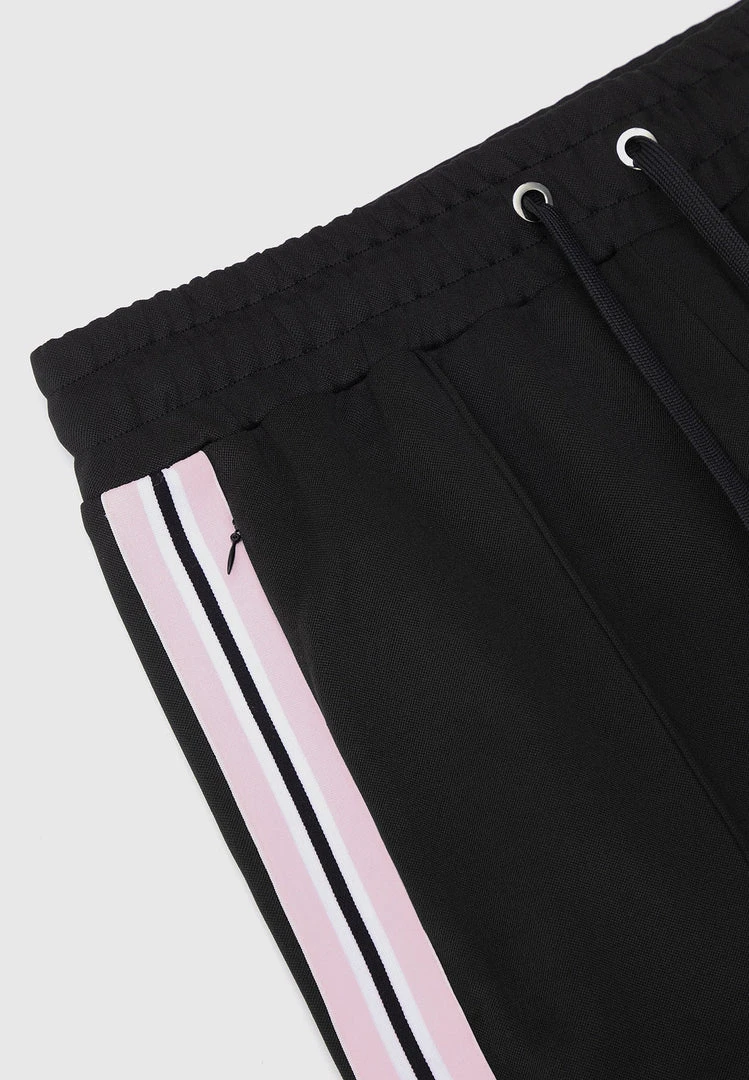 Man Tracksuit Bottoms Contrast Stripe Signature Track Pants - Black TRACKSUITS