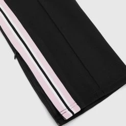 Man Tracksuit Bottoms Contrast Stripe Signature Track Pants - Black TRACKSUITS