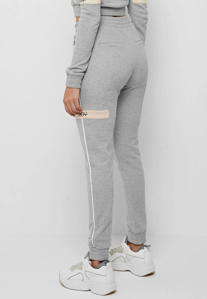 Woman Tracksuits Stripe Tracksuit Joggers - Grey/Beige