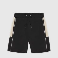 Man Shorts SHORTS SETS Piped Shorts - Black