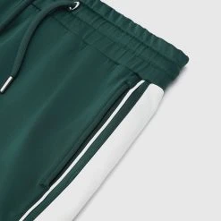 Man Shorts Piped Shorts - Green SHORTS SETS