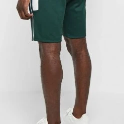 Man Shorts Piped Shorts - Green SHORTS SETS