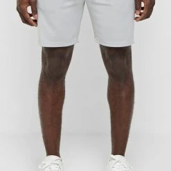 Man Shorts Piped Shorts - Grey