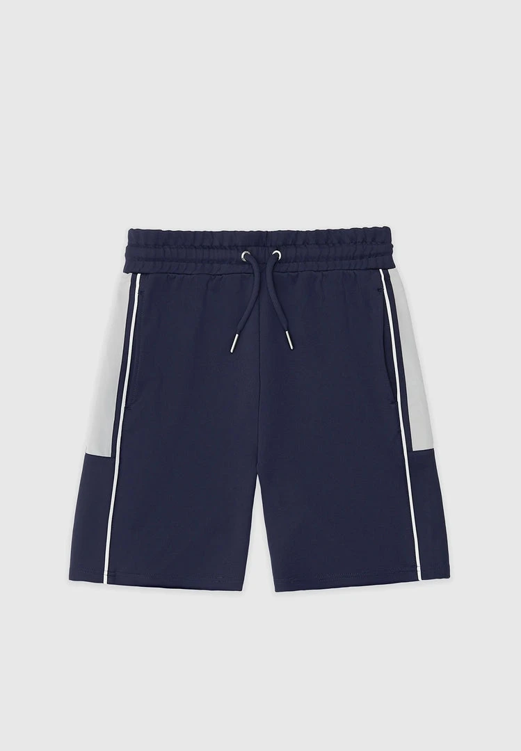 Man Shorts Piped Shorts - Navy