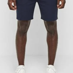 Man Shorts Piped Shorts - Navy
