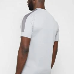 Man T-Shirts SHORTS SETS Piped T-Shirt - Grey