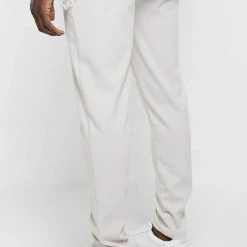 Man Trousers Tailored Trousers With Chain - Stone