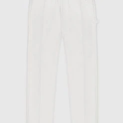 Man Trousers Tailored Trousers With Chain - Stone