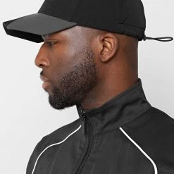 Man Accessories Angular Tech Cap - Black / Charcoal
