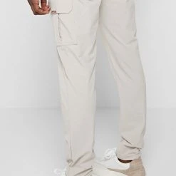 Man Casual Trousers Technical Cargo Pants - Stone