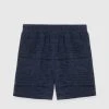 Man Shorts Textured Linen Shorts - Navy SHORTS SETS