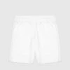 Man Shorts Textured Linen Shorts - White