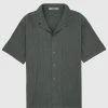 Man Shirts Seersucker Shirt - Khaki