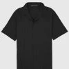 Man Shirts Seersucker Shirt - Black