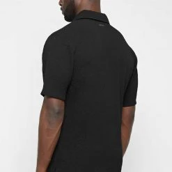 Man Shirts Seersucker Shirt - Black