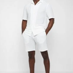 Man Shirts Seersucker Shirt - Off White