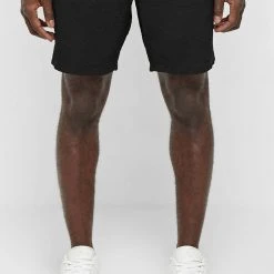 Man Shorts SHORTS SETS Seersucker Shorts - Black
