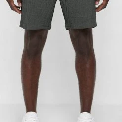 Man Shorts Seersucker Shorts - Khaki SHORTS SETS