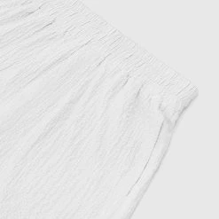 Man Shorts Seersucker Shorts - Off White SHORTS SETS