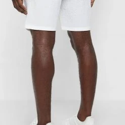 Man Shorts Seersucker Shorts - Off White SHORTS SETS