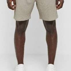 Man Shorts Seersucker Shorts - Taupe