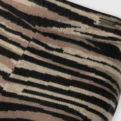 Woman Trousers Tiger Knitted Fit And Flare Trousers - Brown