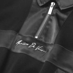 Woman Tracksuits Track Top With Satin - Black