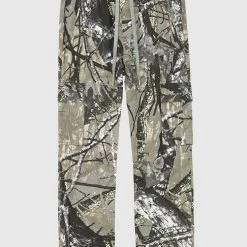 Man Casual Trousers Tree Camo Cargo Pants - Khaki