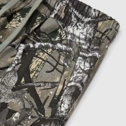 Man Casual Trousers Tree Camo Cargo Pants - Khaki