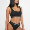 Woman Lingerie Manière De Voir Crop Top Bralette - Black