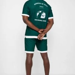 Man Shirts Varsity Shirt - Green