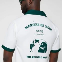 Man Shirts Varsity Shirt - White