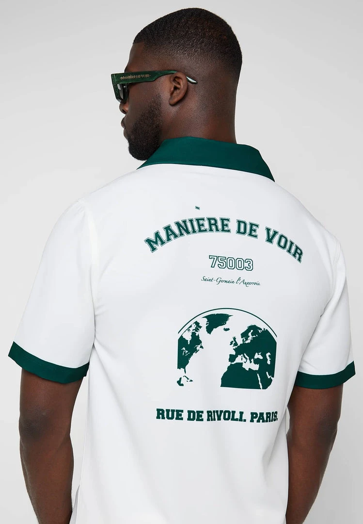 Man Shirts Varsity Shirt - White