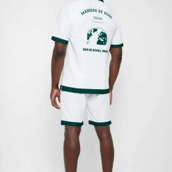 Man Shirts Varsity Shirt - White