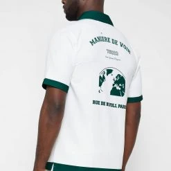 Man Shirts Varsity Shirt - White