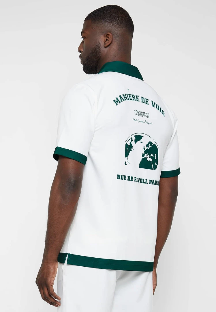 Man Shirts Varsity Shirt - White