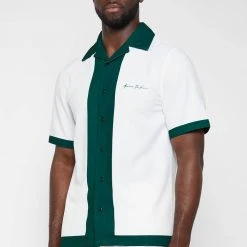 Man Shirts Varsity Shirt - White