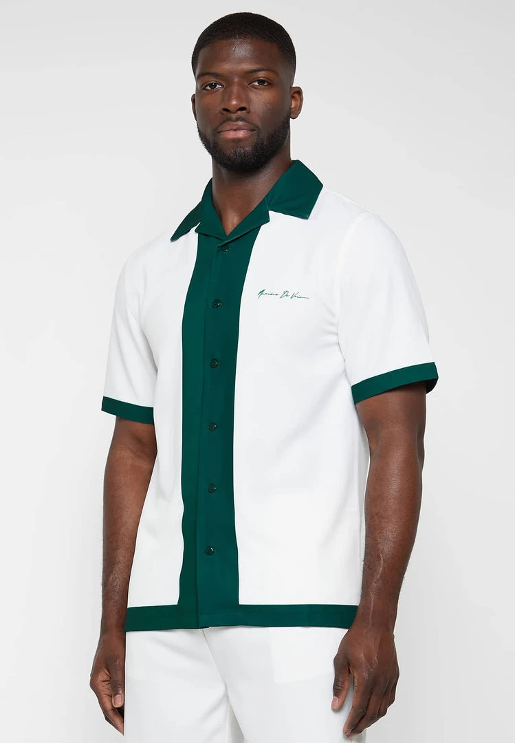 Man Shirts Varsity Shirt - White